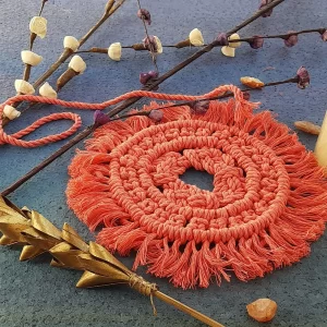 Light Coral Josephine Coaster